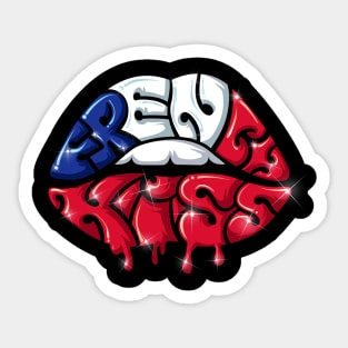 French Kiss Sticker